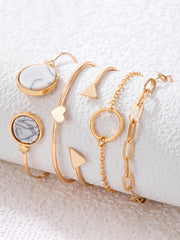 Five-Piece Fashion Bracelet Set