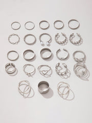 silver ring set