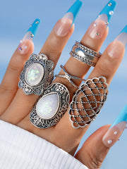 Set of 5 Chunky Rings
