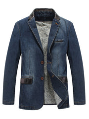 mens lined denim jacket