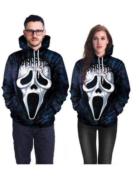 Halloween Horror Mask Hoodie Sweatshirt