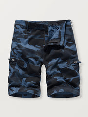 blue camouflage cargo shorts