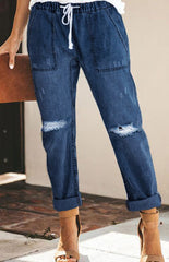 navy blue jeans