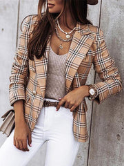 Women's Plaid Blazer