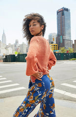 Wide Leg Print Pants