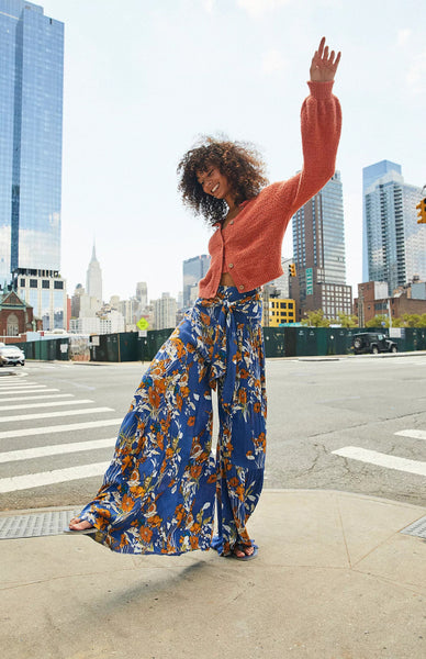 Wide Leg Print Pants