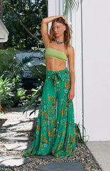 Wide Leg Print Pants