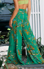 Wide Leg Print Pants