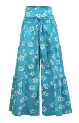 Wide Leg Print Pants