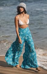 Wide Leg Print Pants