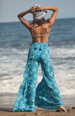 Wide Leg Print Pants