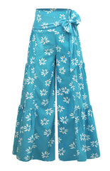 Wide Leg Print Pants