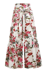 Wide Leg Print Pants
