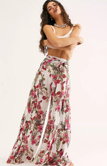 Wide Leg Print Pants