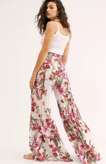 Wide Leg Print Pants