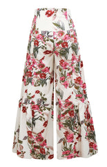Wide Leg Print Pants