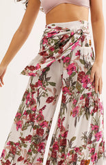 Wide Leg Print Pants