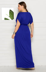Solid V-Neck Dress