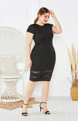 Plus Size Short Sleeve Dress