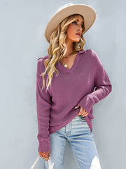 Sexy Collar Sweater