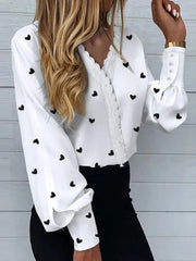 Lace Long Sleeve Blouse