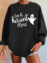 Women's Halloween 'I'm A Haunt Mess' Sweatshirt
