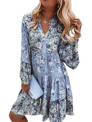 Floral Long Sleeve Dress
