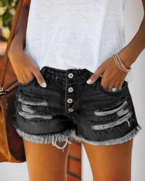Cutoff Denim Shorts