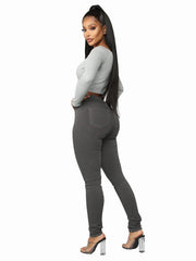 grey skinny jeans