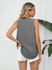 V-Neck Sleeveless Top