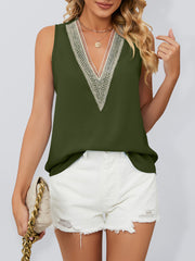 V-Neck Sleeveless Top