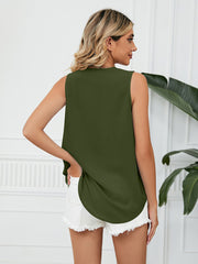 V-Neck Sleeveless Top