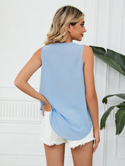 V-Neck Sleeveless Top