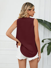 V-Neck Sleeveless Top