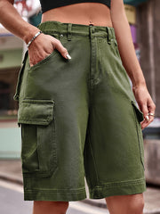 Women's Denim Cargo Shorts
