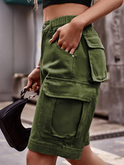 Women's Denim Cargo Shorts