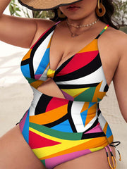 Plus Size Push-up One-Piece Swimsuit