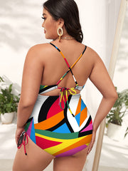 Plus Size Push-up One-Piece Swimsuit