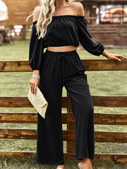 Two-Piece Top and Pants Set