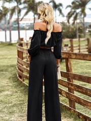 Two-Piece Top and Pants Set