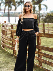 Two-Piece Top and Pants Set