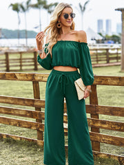 Two-Piece Top and Pants Set