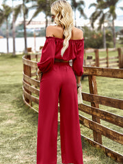 Two-Piece Top and Pants Set