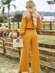 Two-Piece Top and Pants Set