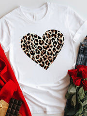 Leopard Heart T-Shirt