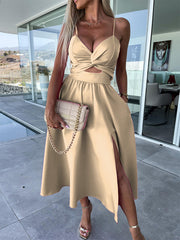 Woven Sexy Long Dress