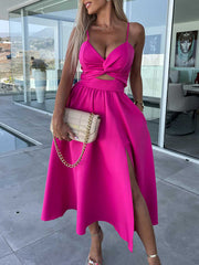Woven Sexy Long Dress
