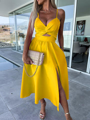 Woven Sexy Long Dress