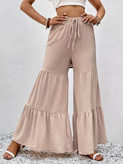 Khaki Flared Pants