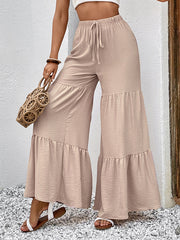 Khaki Flared Pants